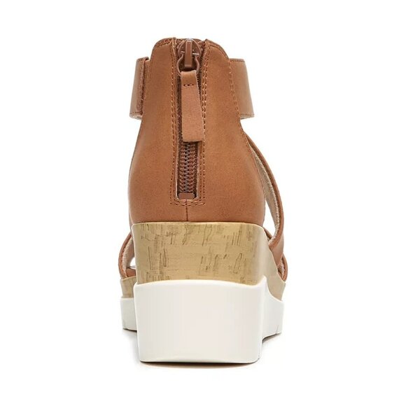 SOUL Naturalizer Goodtimes Wedge Sandal Tan Toffee 8 Wide MSRP $120 - Picture 3 of 4